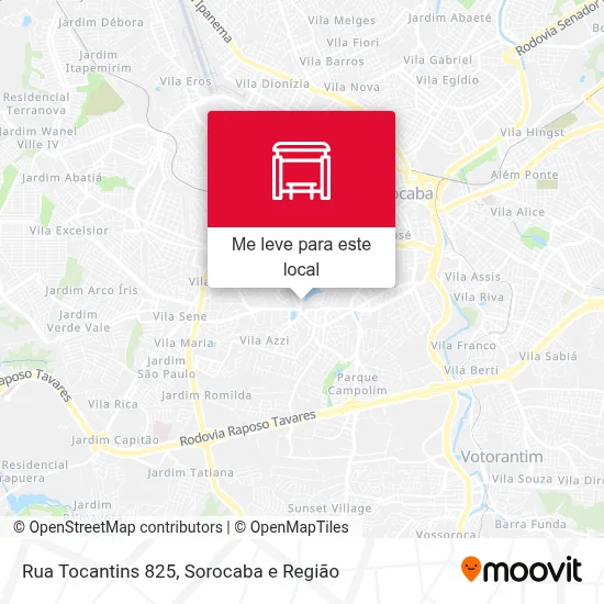 Rua Tocantins 825 mapa