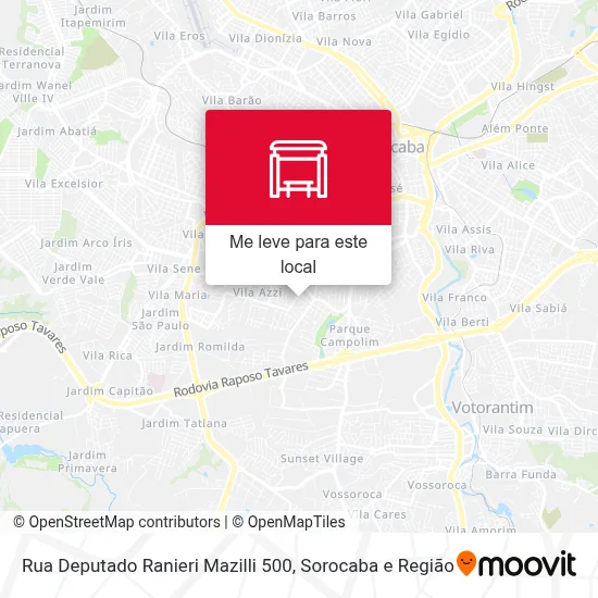 Rua Deputado Ranieri Mazilli 500 mapa
