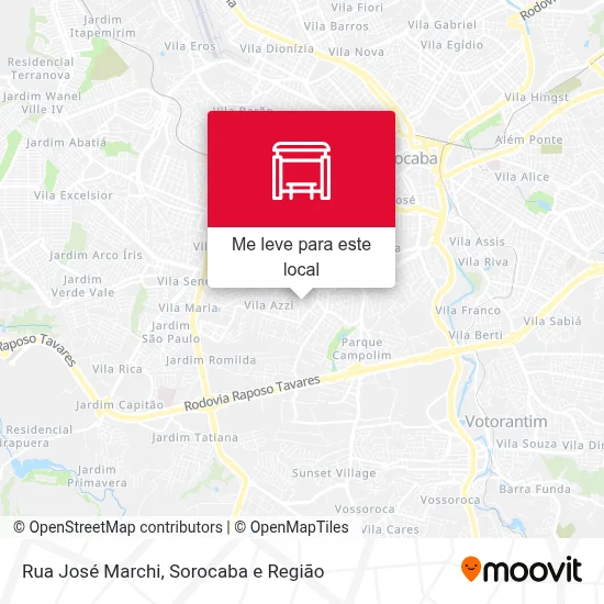 Rua José Marchi mapa