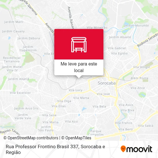 Rua Professor Frontino Brasil 337 mapa