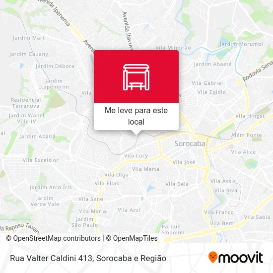 Rua Valter Caldini 413 mapa