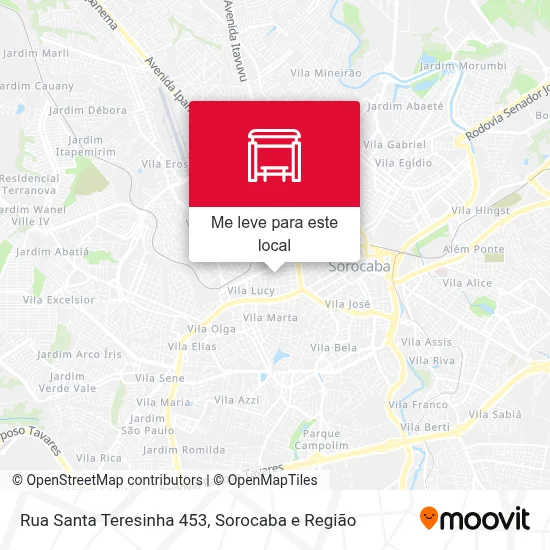 Rua Santa Teresinha 453 mapa