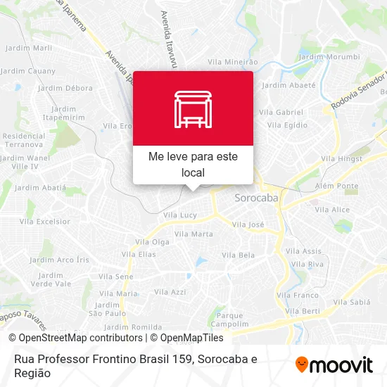 Rua Professor Frontino Brasil 159 mapa