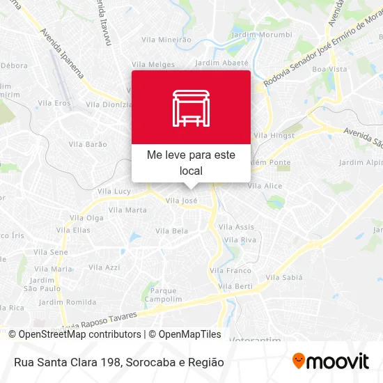 Rua Santa Clara 198 mapa