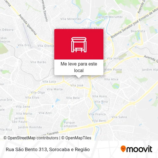Rua São Bento 313 mapa
