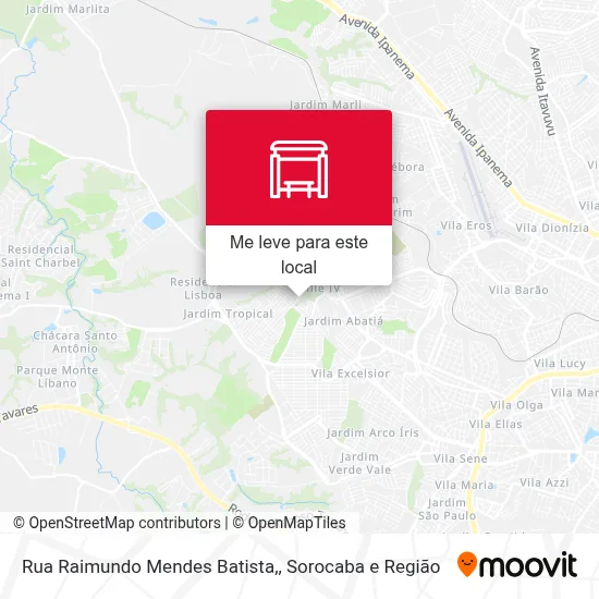 Rua  Raimundo Mendes Batista, mapa