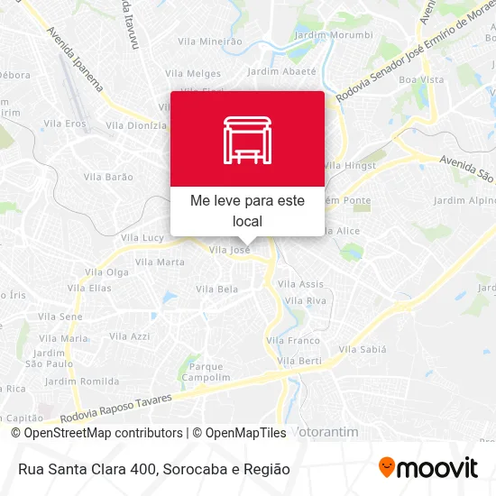 Rua Santa Clara 400 mapa