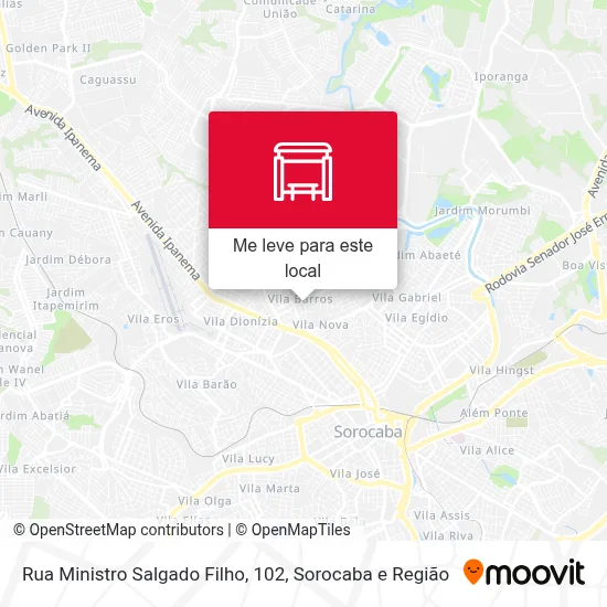 Rua Ministro Salgado Filho, 102 mapa
