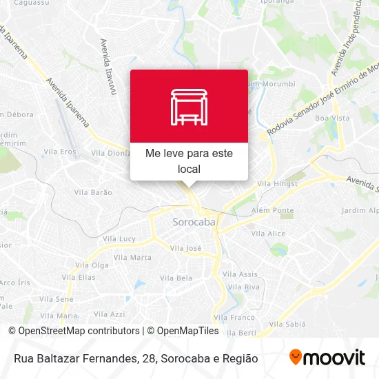 Rua Baltazar Fernandes, 28 mapa