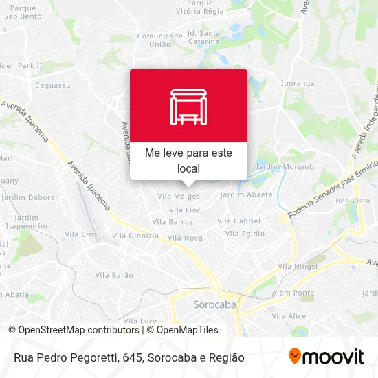 Rua Pedro Pegoretti, 645 mapa