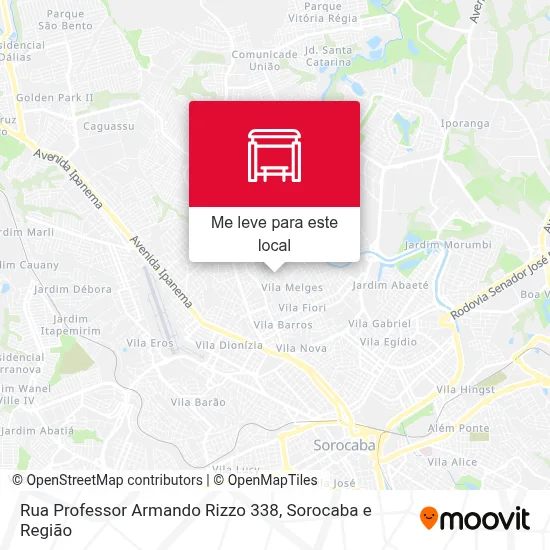 Rua Professor Armando Rizzo 338 mapa