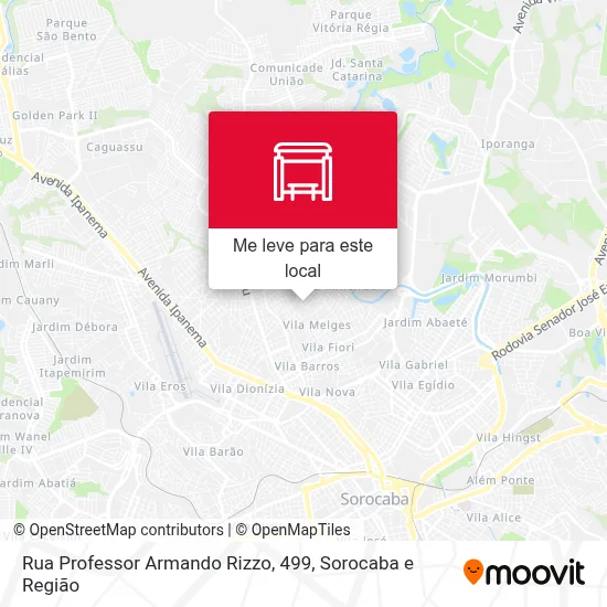 Rua Professor Armando Rizzo, 499 mapa
