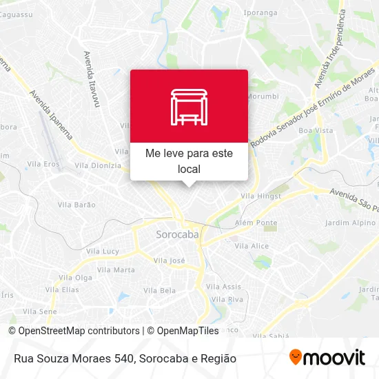 Rua Souza Moraes 540 mapa