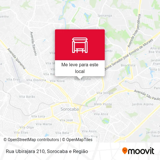 Rua Ubirajara 210 mapa
