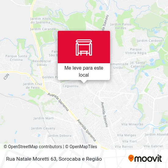 Rua Natale Moretti 63 mapa