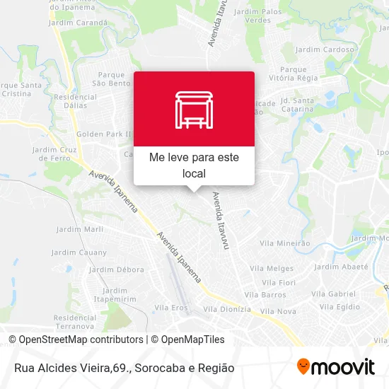 Rua Alcides Vieira,69. mapa