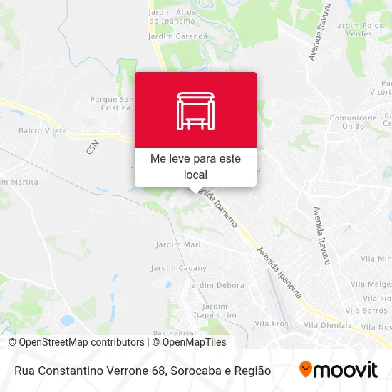 Rua Constantino Verrone 68 mapa