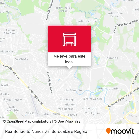 Rua Benedito Nunes 78 mapa