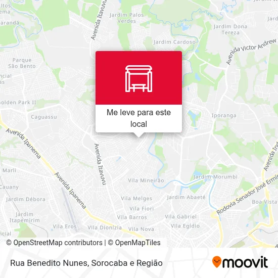 Rua Benedito Nunes mapa