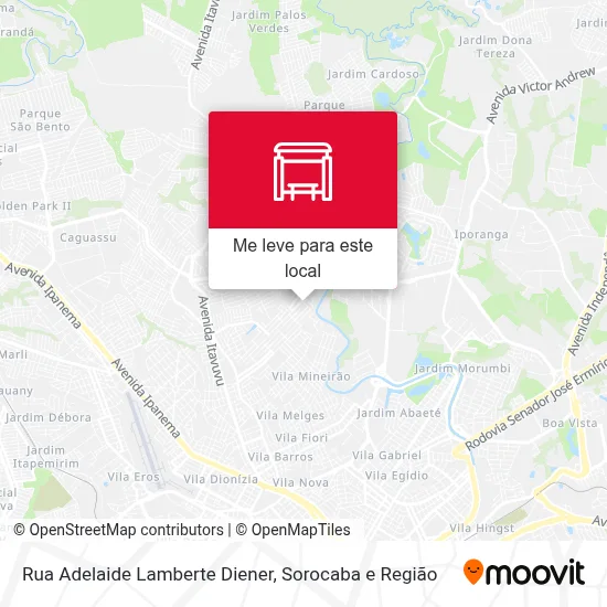 Rua Adelaide Lamberte Diener mapa