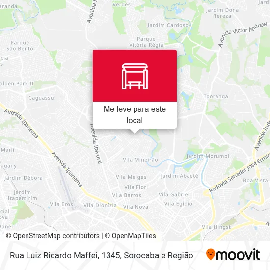 Rua Luiz Ricardo Maffei, 1345 mapa