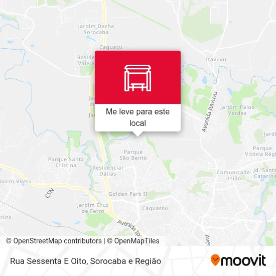 Rua Sessenta E Oito mapa