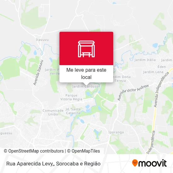 Rua Aparecida Levy, mapa