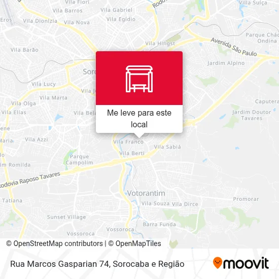 Rua Marcos Gasparian 74 mapa