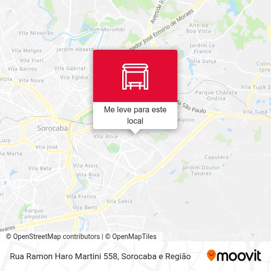 Rua Ramon Haro Martini 558 mapa