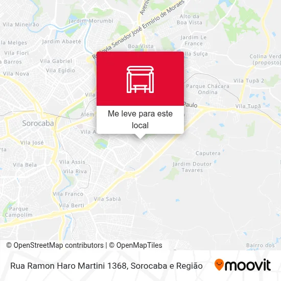 Rua Ramon Haro Martini 1368 mapa