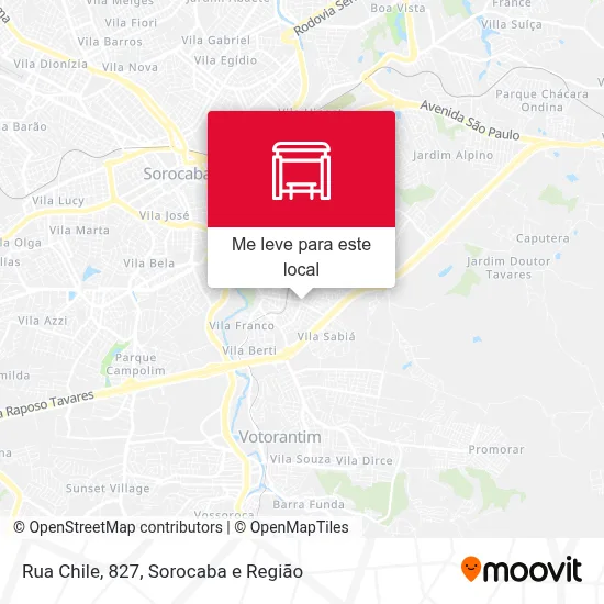 Rua Chile, 827 mapa