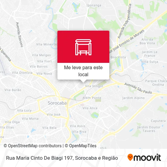 Rua Maria Cinto De Biagi 197 mapa
