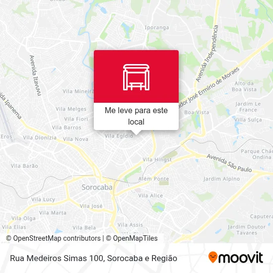 Rua Medeiros Simas 100 mapa