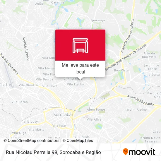 Rua Nicolau Perrella 99 mapa