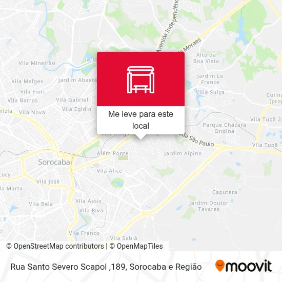 Rua Santo Severo Scapol ,189 mapa