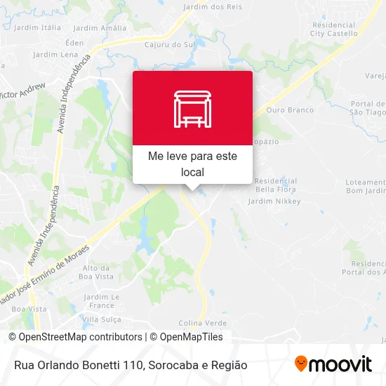 Rua Orlando Bonetti 110 mapa