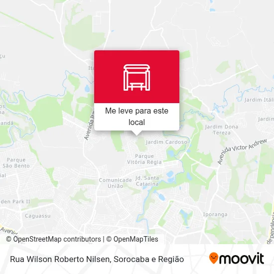 Rua Wilson Roberto Nilsen mapa