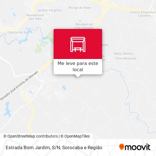 Estrada  Bom Jardim, S/N mapa
