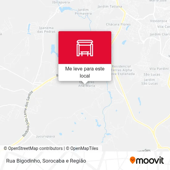 Rua  Bigodinho mapa