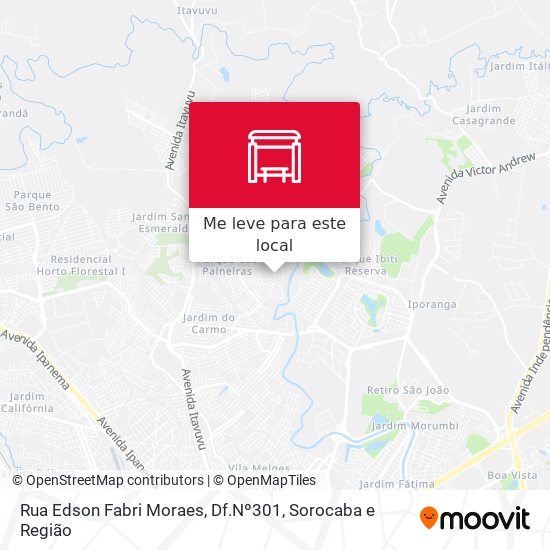 Rua  Edson Fabri Moraes, Df.Nº301 mapa