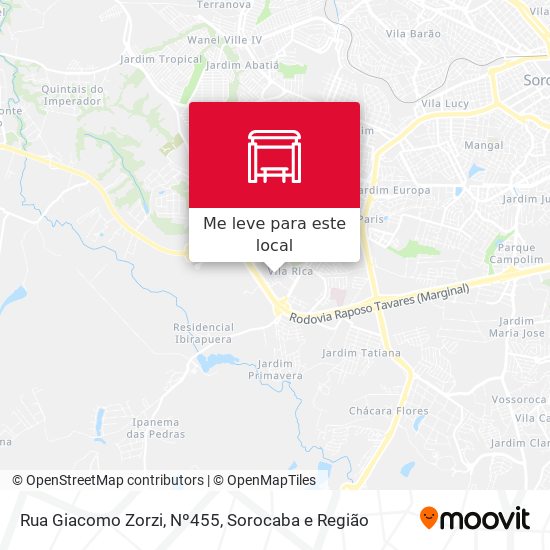 Rua  Giacomo Zorzi, Nº455 mapa