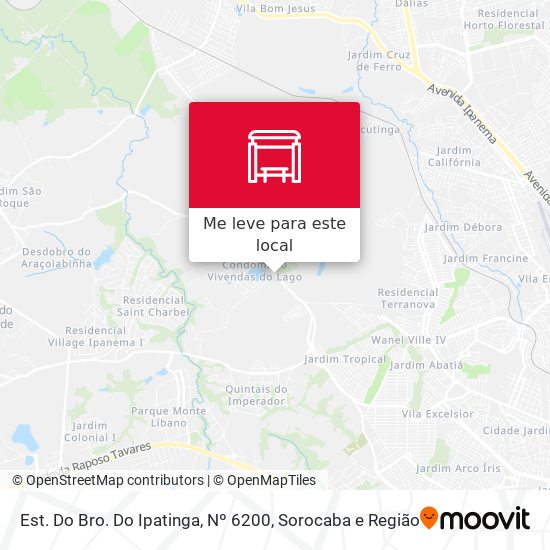 Est. Do Bro. Do Ipatinga, Nº 6200 mapa