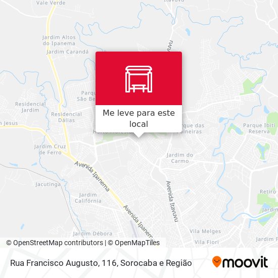 Rua  Francisco Augusto, 116 mapa