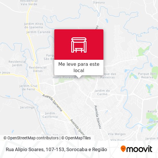 Rua  Alípio Soares, 107-153 mapa