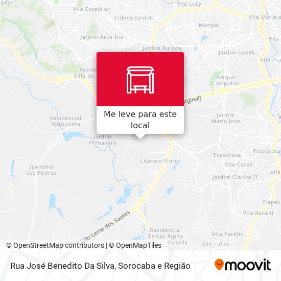 Rua José Benedito Da Silva mapa