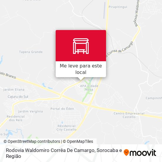 Rodovia Waldomiro Corrêa De Camargo mapa