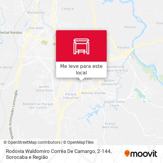 Rodovia Waldomiro Corrêa De Camargo, 2-144 mapa