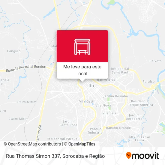 Rua Thomas Simon 337 mapa