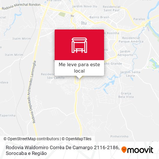 Rodovia Waldomiro Corrêa De Camargo 2116-2186 mapa