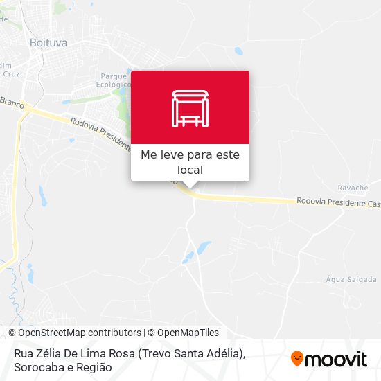 Rua Zélia De Lima Rosa (Trevo Santa Adélia) mapa